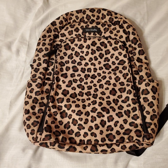 vera bradley leopard backpack